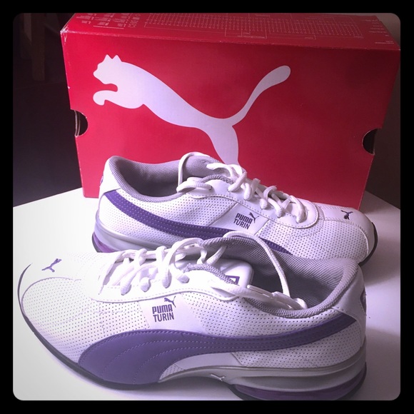 Puma Shoes - PUMA Ladies 6 1/2 Violet - Silver Sneakers